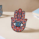 Red Healing Hamsa Hand Decor With Stand