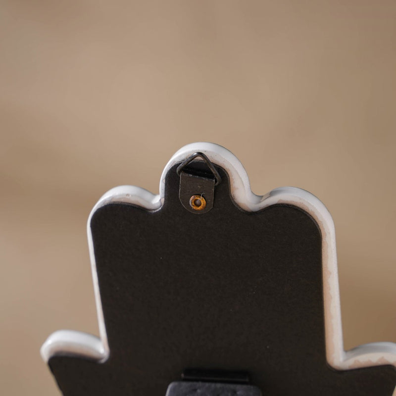 Red Healing Hamsa Hand Decor With Stand - Showpiece | Home decor item | Room decoration item