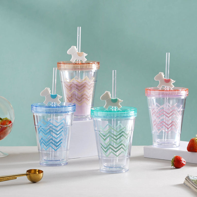 Patterned Cup and Straw- Sippers, water bottle, sipping bottle | Water Bottle for Travelling & Gym