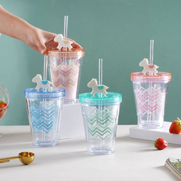 Patterned Cup and Straw- Sippers, water bottle, sipping bottle | Water Bottle for Travelling & Gym