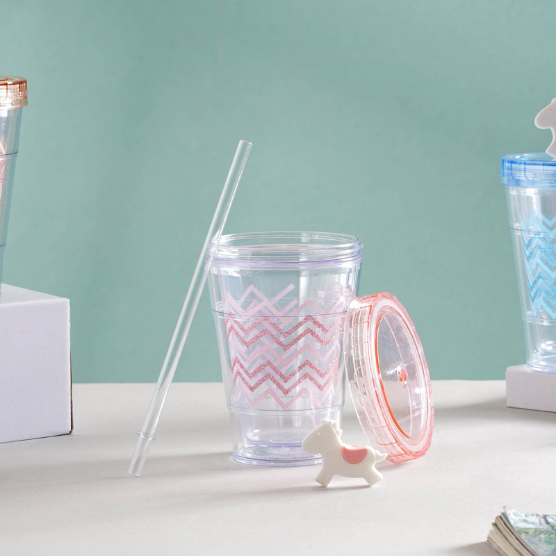 Patterned Cup and Straw- Sippers, water bottle, sipping bottle | Water Bottle for Travelling & Gym