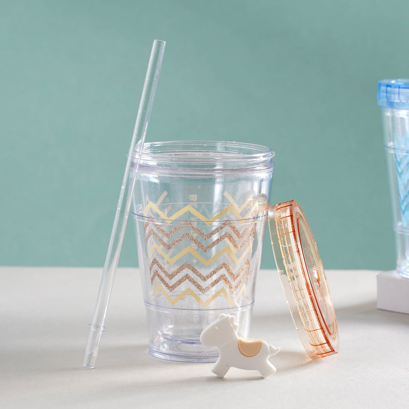 Patterned Cup and Straw- Sippers, water bottle, sipping bottle | Water Bottle for Travelling & Gym