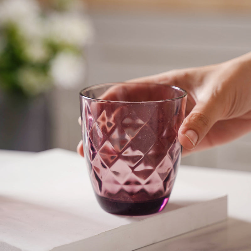 Crystal Glass Water Tumbler Set of 6