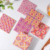 Yellow Pink European Ceramic Tiled Trivet