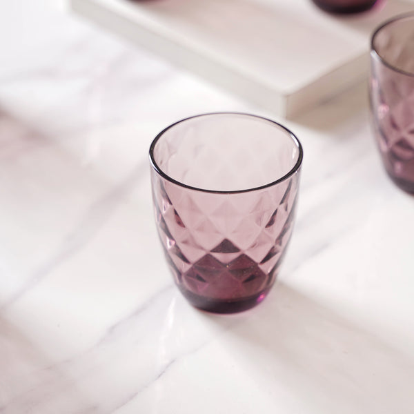 Crystal Glass Water Tumbler Set of 6