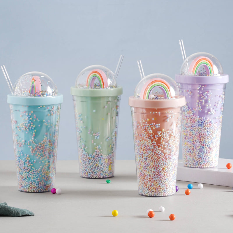 Rainbow Tumbler- Sippers, water bottle, sipping bottle | Water Bottle for Travelling & Gym