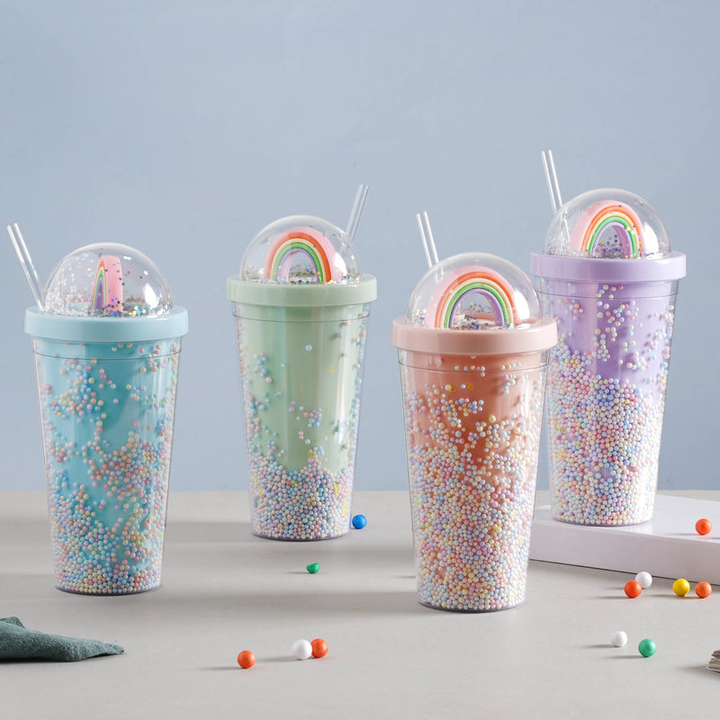 Rainbow Tumbler- Sippers, water bottle, sipping bottle | Water Bottle for Travelling & Gym