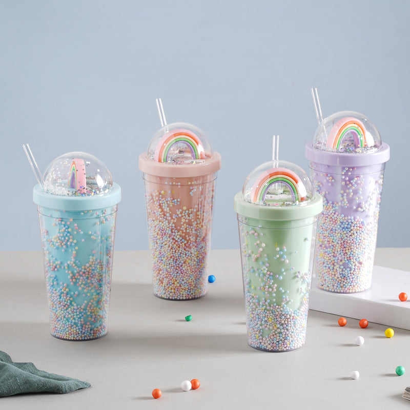 Rainbow Tumbler- Sippers, water bottle, sipping bottle | Water Bottle for Travelling & Gym