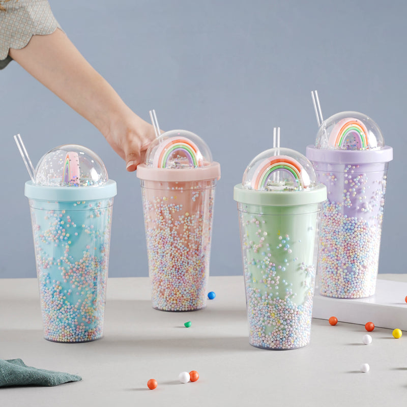 Rainbow Tumbler- Sippers, water bottle, sipping bottle | Water Bottle for Travelling & Gym