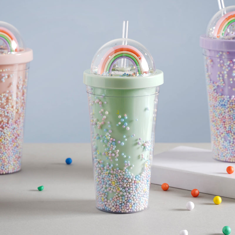 Rainbow Tumbler- Sippers, water bottle, sipping bottle | Water Bottle for Travelling & Gym