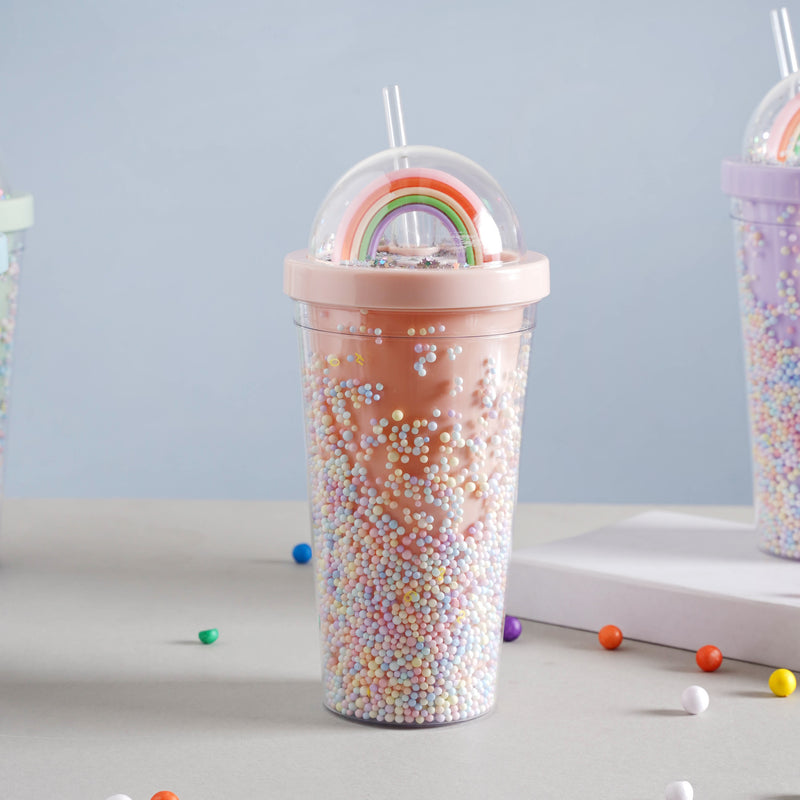 Rainbow Tumbler- Sippers, water bottle, sipping bottle | Water Bottle for Travelling & Gym