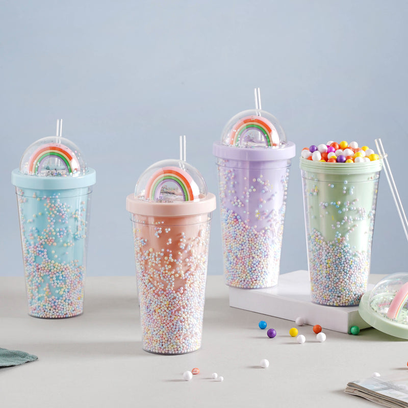 Rainbow Tumbler- Sippers, water bottle, sipping bottle | Water Bottle for Travelling & Gym