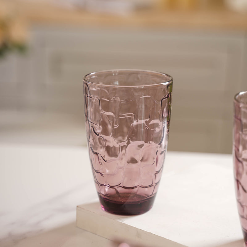 Mauve Orchid Water Tumbler Set of 6