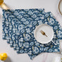 Floral Dining Cotton Printed Table Mat Blue Set Of 6