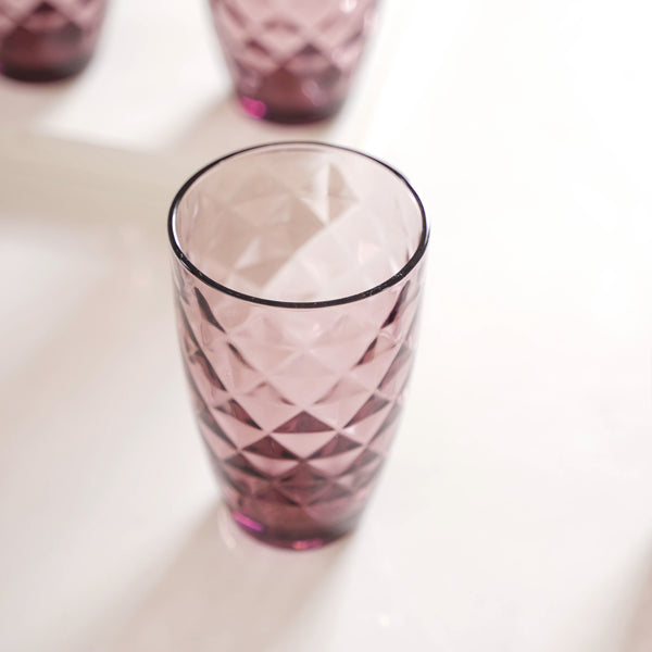 Glass Water Tumbler Set of 6