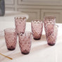 Glass Water Tumbler Set of 6