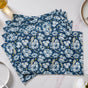 Floral Dining Cotton Printed Table Mat Blue Set Of 6