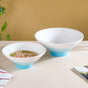 Ombre Blue Noodle Bowl 650 ml - Soup bowl, ceramic bowl, ramen bowl, serving bowls, salad bowls, noodle bowl | Bowls for dining table & home decor