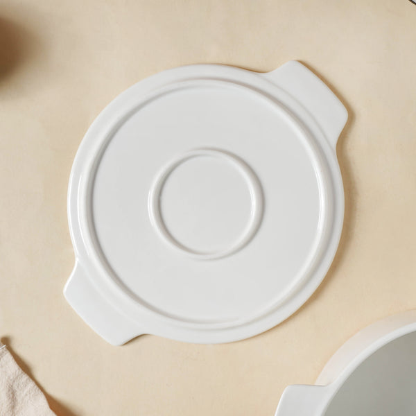White Serving Pot - Bowl, ceramic bowl, serving bowls, noodle bowl, salad bowls, bowl for snacks, baking bowls, large serving bowl, bowl with handle | Bowls for dining table & home decor
