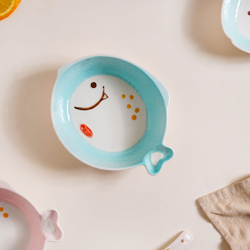 Medium Fish Bowl - Bowl, soup bowl, ceramic bowl, snack bowls, curry bowl, popcorn bowls | Bowls for dining table & home decor
