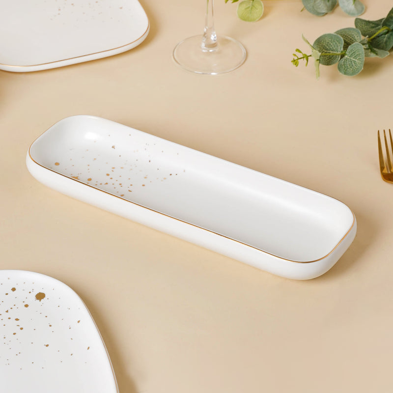 CARA White 21 Piece Dinner Set For 6