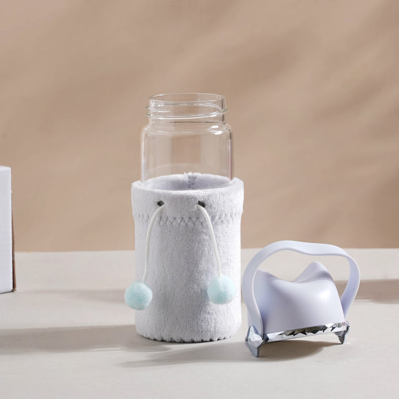 Cat Ear Water Bottle - Water bottle, glass bottle, cute water bottle | Bottle for Travelling