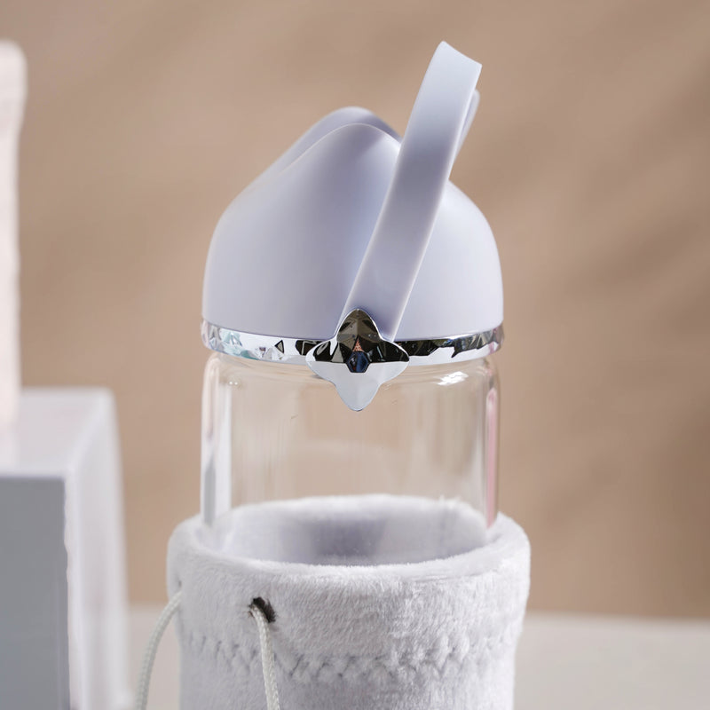 Cat Ear Water Bottle - Water bottle, glass bottle, cute water bottle | Bottle for Travelling