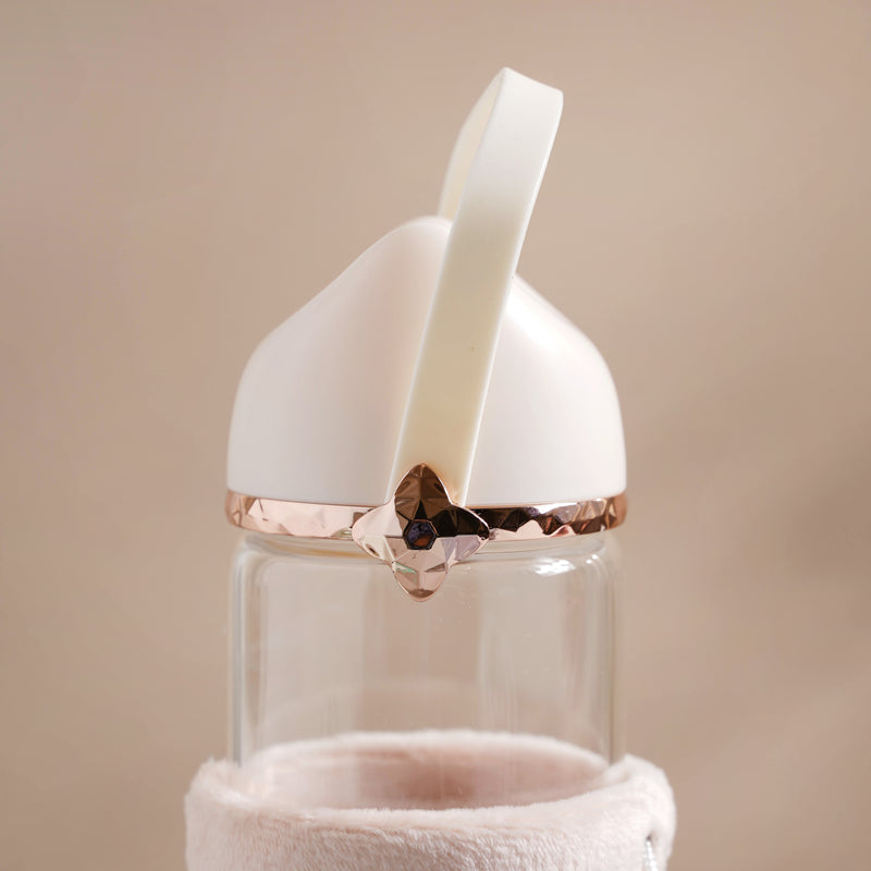 Cat Ear Water Bottle - Water bottle, glass bottle, cute water bottle | Bottle for Travelling