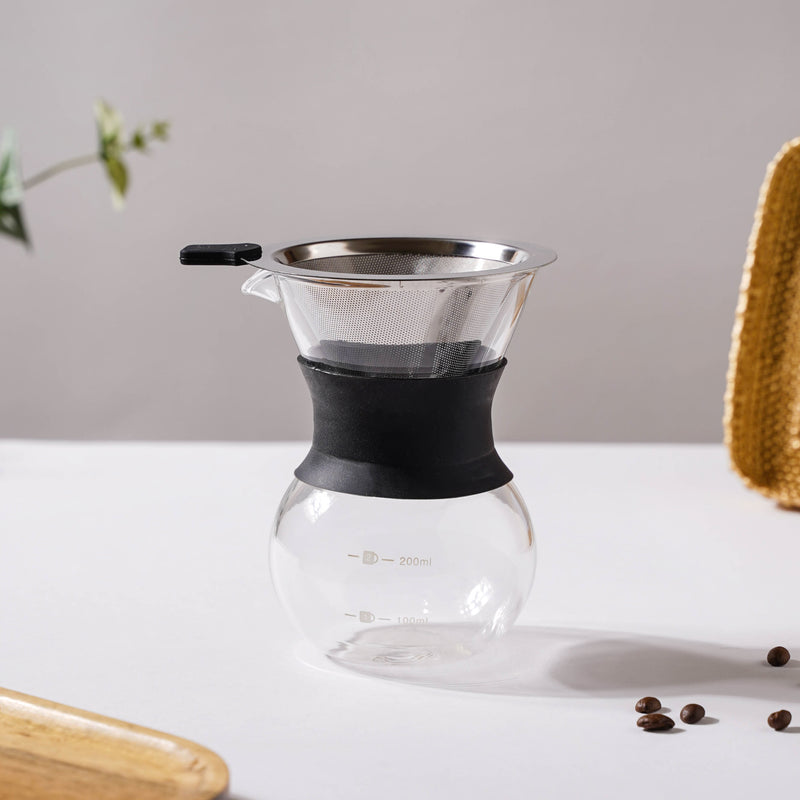 Manual Drip Coffee Maker With Filter Small- Coffee filter, coffee pot, coffee strainer | Coffee Pot and Filter for Dining table & Home decor