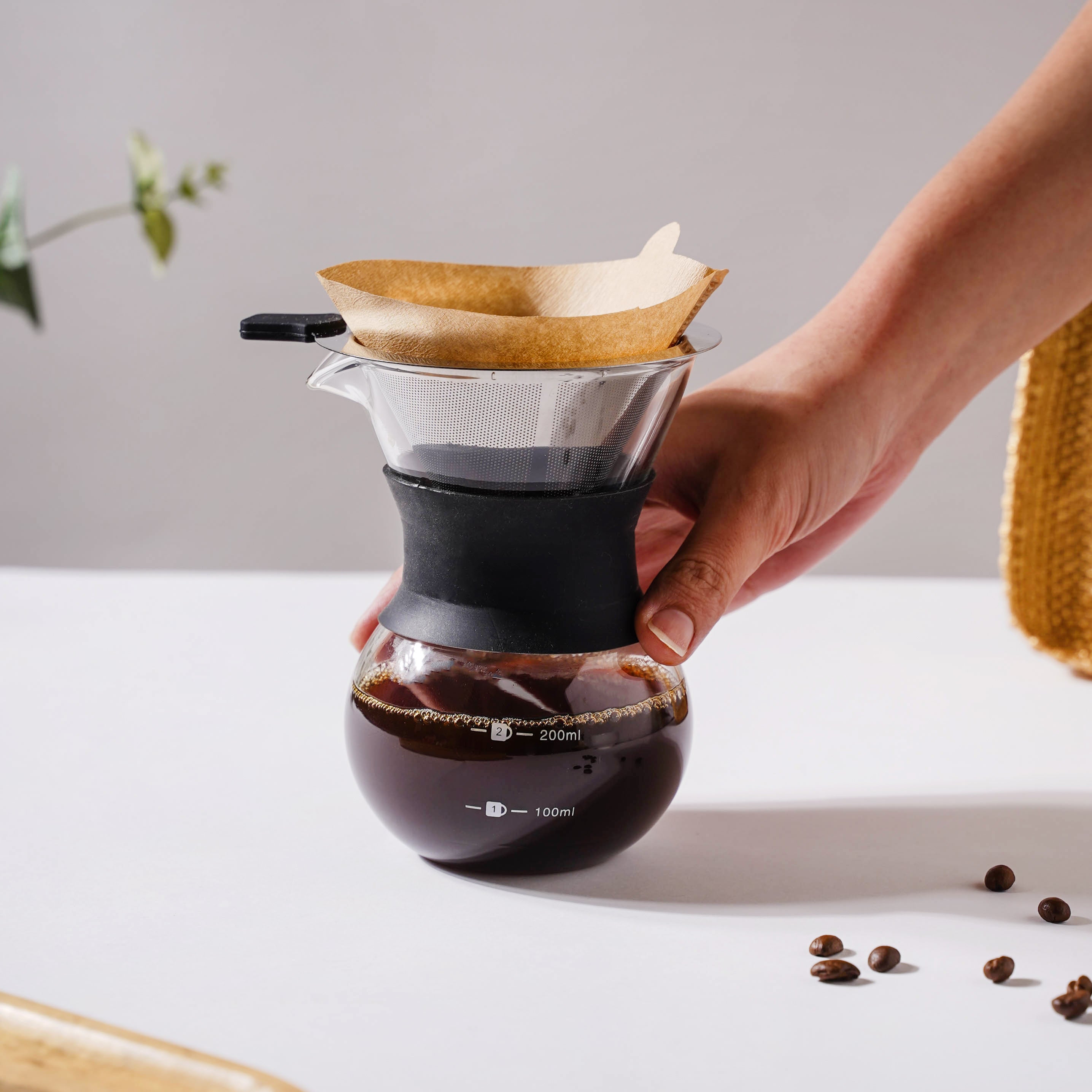 Manual Drip Coffee Maker With Filter Small