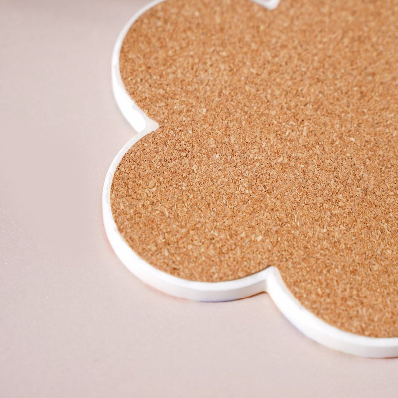 Flower Ceramic Coaster Set Of 4