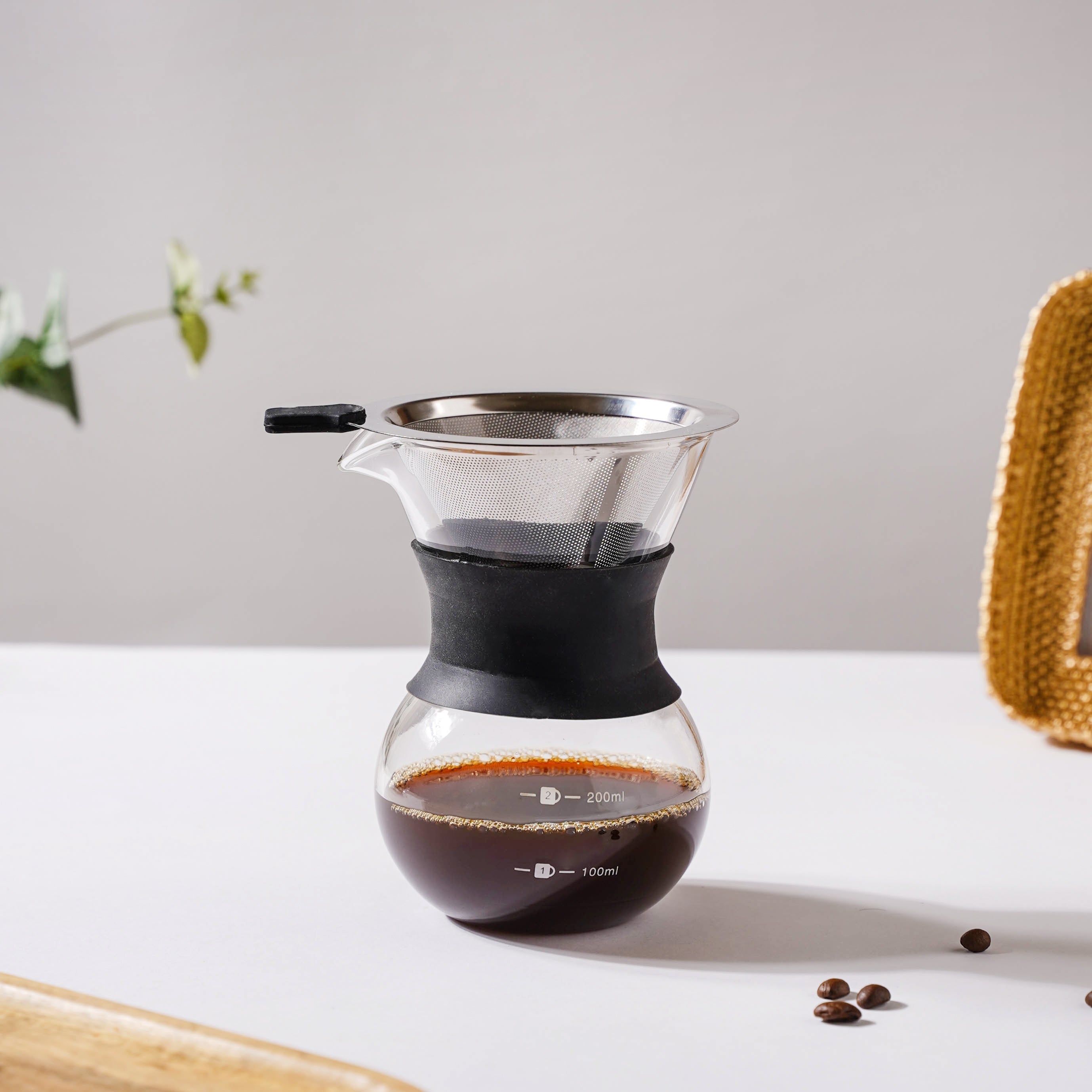 Manual Drip Coffee Maker With Filter Small