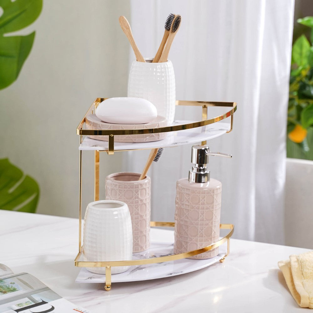 Corner Storage Rack Double Decker