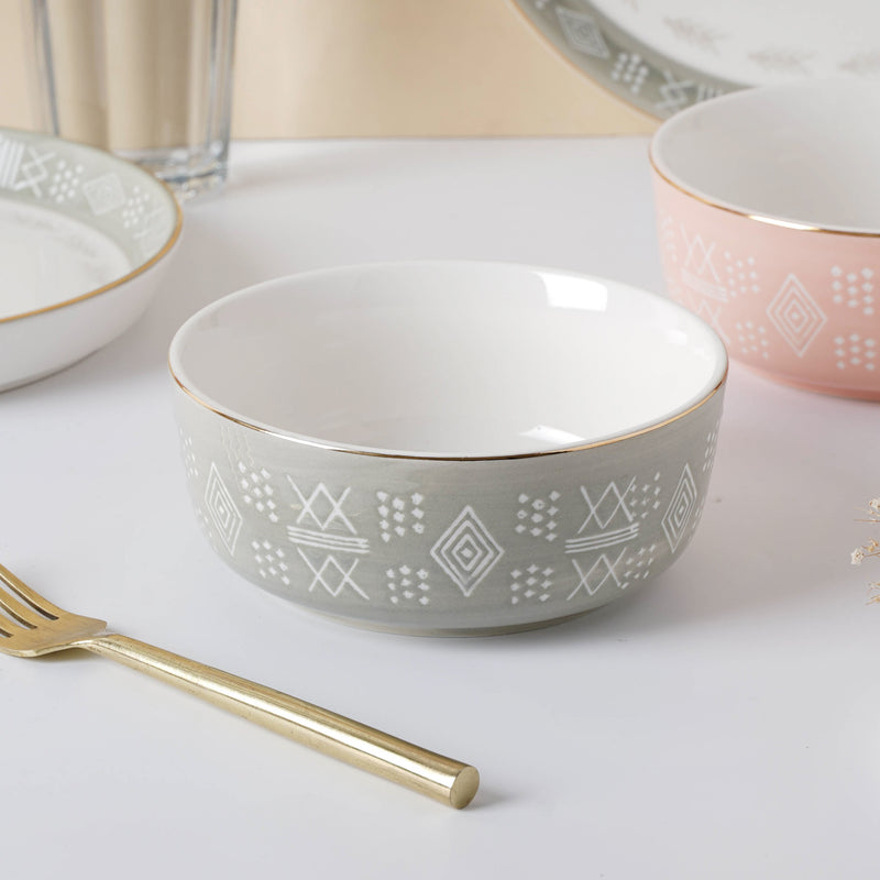 Azo Grey 33 Piece Dinnerware For 6