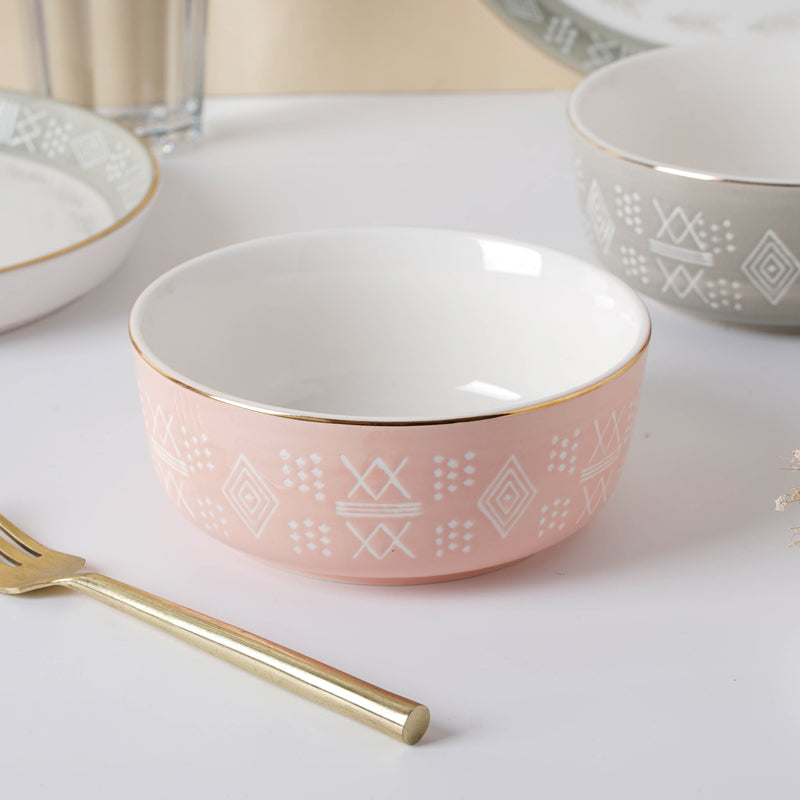 Azo Pink 27 Piece Dinner Set For 6
