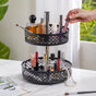 Rotating Metal Storage Rack Black - Kitchen Organiser