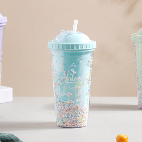 Confetti Cup and Straw