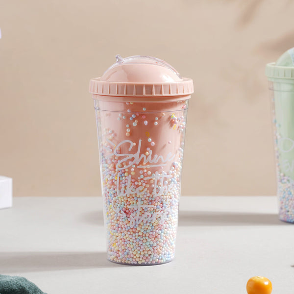 Confetti Cup and Straw