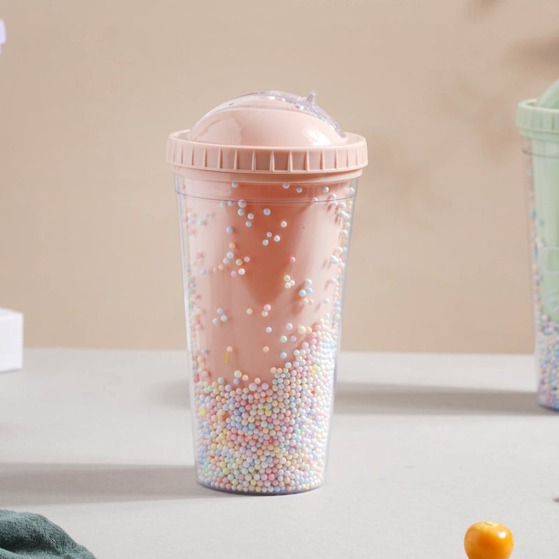 Confetti Cup and Straw- Sippers, water bottle, sipping bottle | Water Bottle for Travelling & Gym