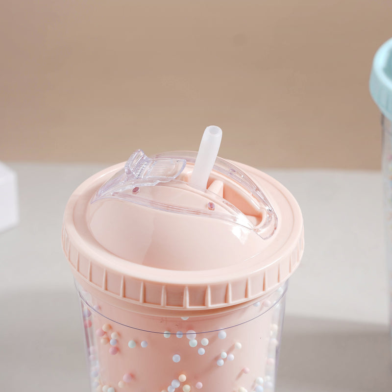 Confetti Cup and Straw- Sippers, water bottle, sipping bottle | Water Bottle for Travelling & Gym