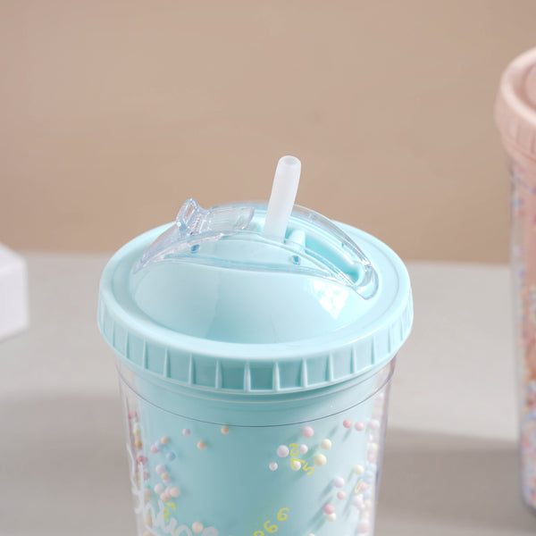 Confetti Cup and Straw