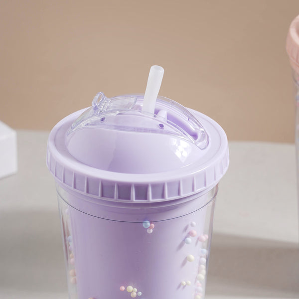 Confetti Cup and Straw