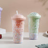 Confetti Cup and Straw- Sippers, water bottle, sipping bottle | Water Bottle for Travelling & Gym
