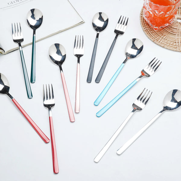 Stainless Steel Spoon and Fork Set