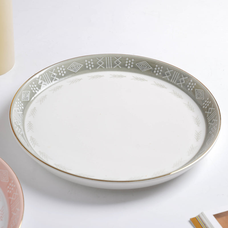 Azo Grey 33 Piece Dinnerware For 6