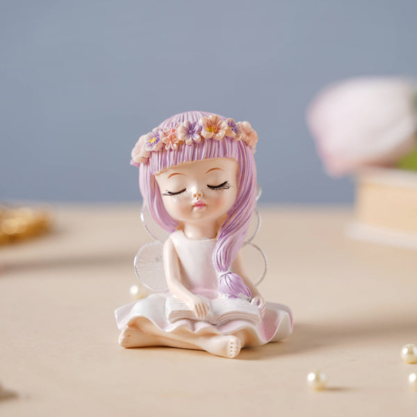 Fairy With Book Showpiece Small - Showpiece | Home decor item | Room decoration item