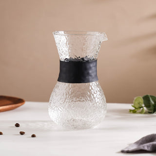 Textured Glass Manual Drip Coffee Maker Pot 900ml