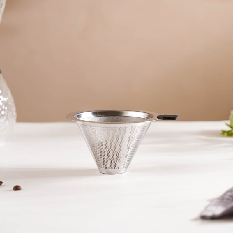 V60 Drip Coffee Filter With Silicon Grip- Coffee filter, coffee strainer | Coffee Filter for Pot & Home decor