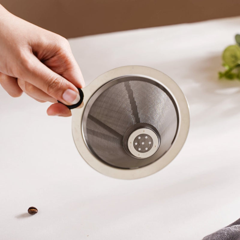 V60 Drip Coffee Filter With Silicon Grip- Coffee filter, coffee strainer | Coffee Filter for Pot & Home decor