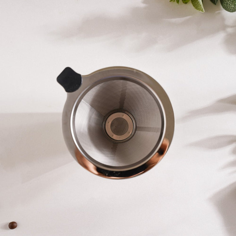 V60 Drip Coffee Filter With Silicon Grip- Coffee filter, coffee strainer | Coffee Filter for Pot & Home decor